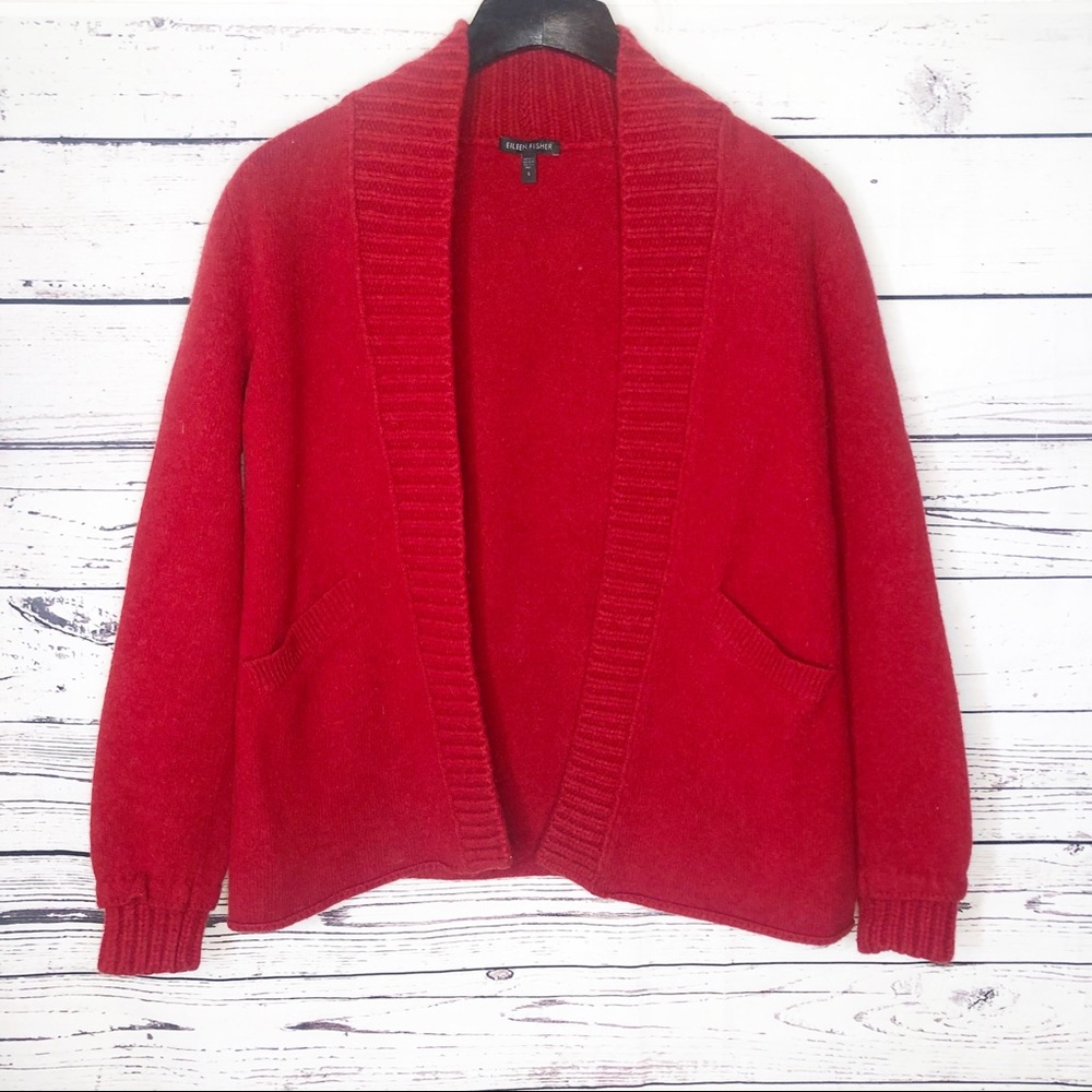 Eileen Fisher wool and cashmere cardigan